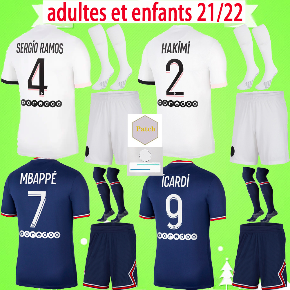Adult + Kids kit with socks Soccer Jerseys 2021 2022 Paris MBAPPE DONNARUMMA SERGIO RAMOS child suit football Shirts 21 22 DI MARIA HAKIMI VERRATTI GANA boys set mens, 20/21 with socks
Adult + Kids kit with socks Soccer Jerseys 2021 2022 Paris MBAPPE DONNARUMMA SERGIO RAMOS child suit football Shirts 21 22 DI MARIA HAKIMI VERRATTI GANA boys set mens, 20/21 with socks