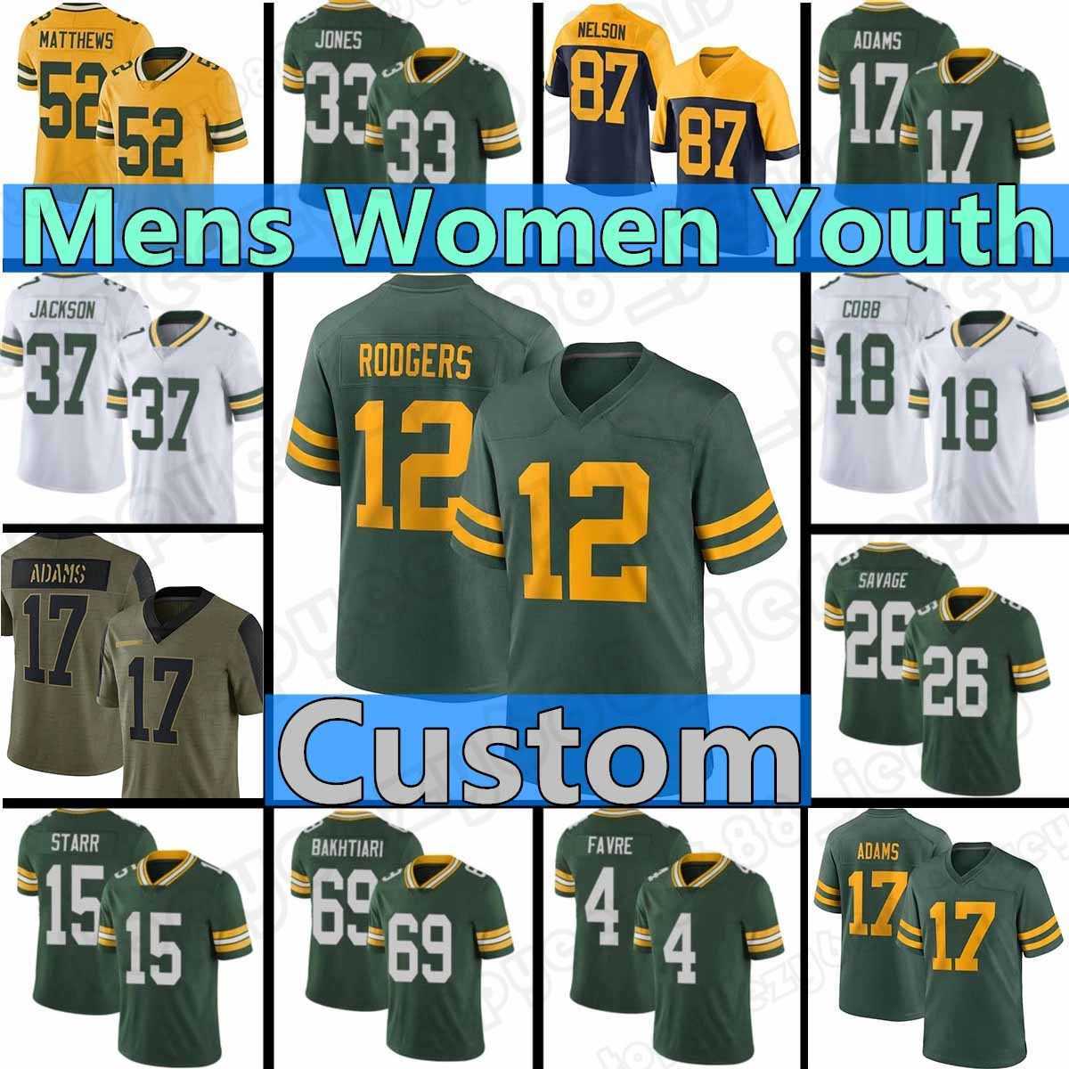 Custom 12 Aaron Rodgers 26 Darnell Savage Packer Davante Adams Football Bay Aaron Jones Jaire Alexander Rashan Gary Green David Men''NFL''jerseys, Custom men (baozhuanggong)
Custom 12 Aaron Rodgers 26 Darnell Savage Packer Davante Adams Football Bay Aaron Jones Jaire Alexander Rashan Gary Green David Men''NFL''jerseys, Custom men (baozhuanggong)