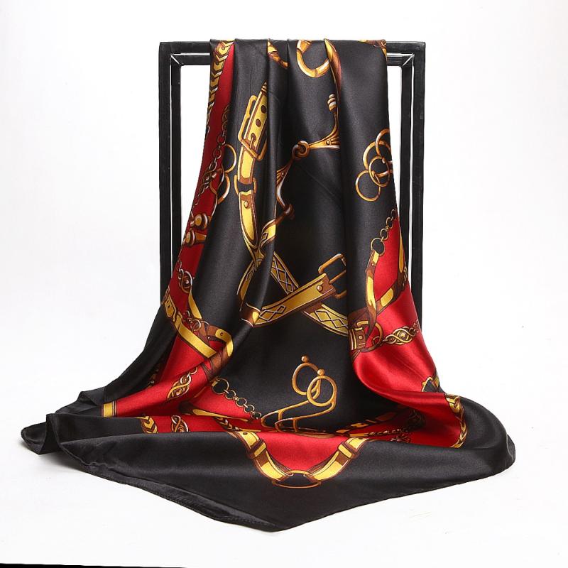 Scarves Head Silk Scarf Women Summer Print Foulard Satin Square Shawl Luxury Designer 90*90cm Female Bandana Large Muslim Hijab
Scarves Head Silk Scarf Women Summer Print Foulard Satin Square Shawl Luxury Designer 90*90cm Female Bandana Large Muslim Hijab