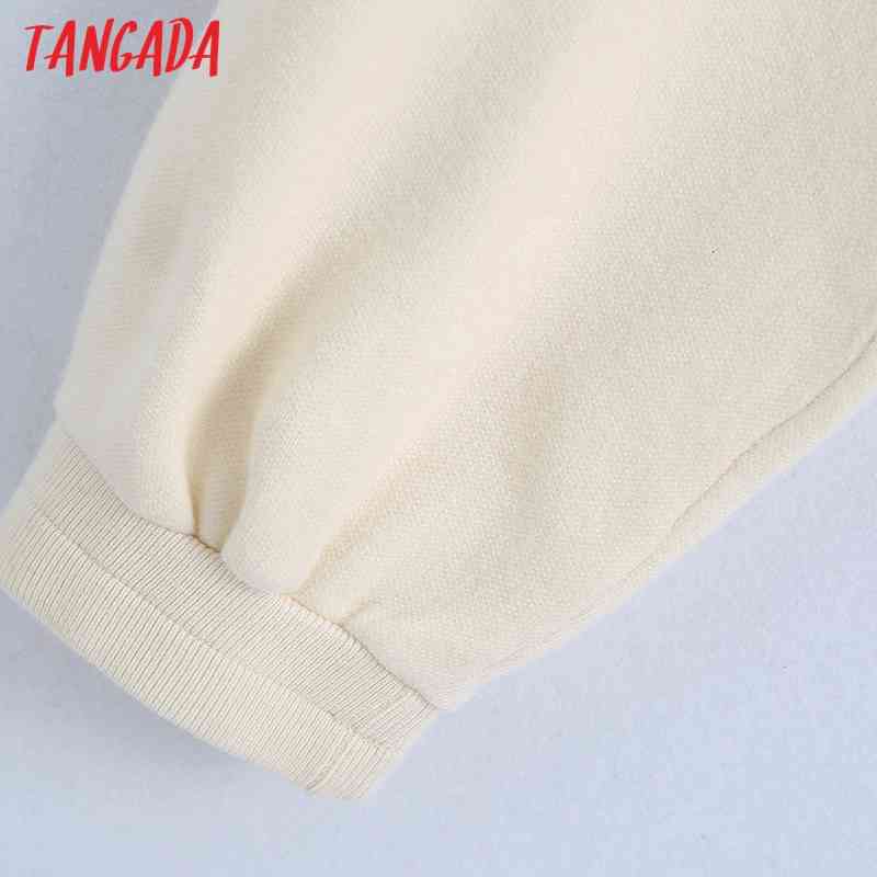 Women Chic Fashion Beige Knitted Pants Vintage High Waist with Drawstring Female Ankle Trousers BE352 210416