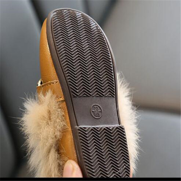 Fashion Kids Shoes Plush Children Loafer Shoes Girls Princess Party Shoes Toddler Boys Casual Sneakers
