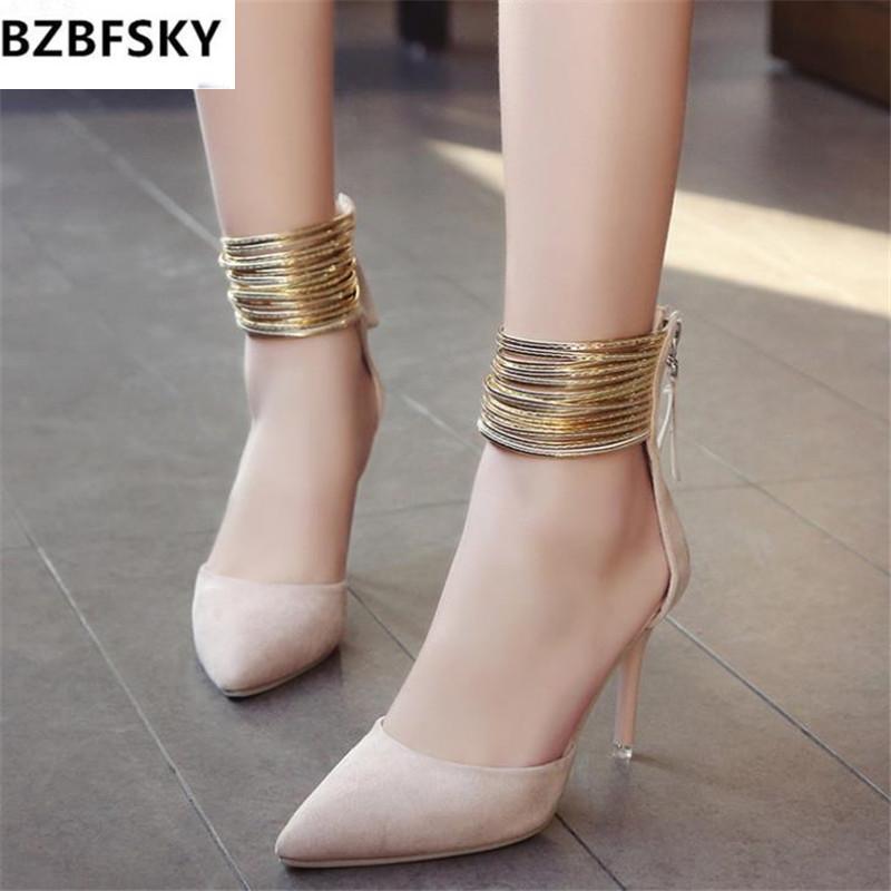 Dress Shoes 2021Spring Summer Pattern Sexy Metal Foot Chain High Heeled Pumps Fine Heel High-Heeled Cow Suede Woman Feminino, Black
Dress Shoes 2021Spring Summer Pattern Sexy Metal Foot Chain High Heeled Pumps Fine Heel High-Heeled Cow Suede Woman Feminino, Black