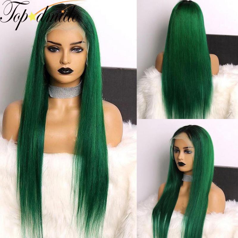 Lace Wigs Topodmido Ombre Green Color 13x6 Front Peruvian Remy Hair Human Pre Plucked Straight Wave Glueless, Black;brown
Lace Wigs Topodmido Ombre Green Color 13x6 Front Peruvian Remy Hair Human Pre Plucked Straight Wave Glueless, Black;brown