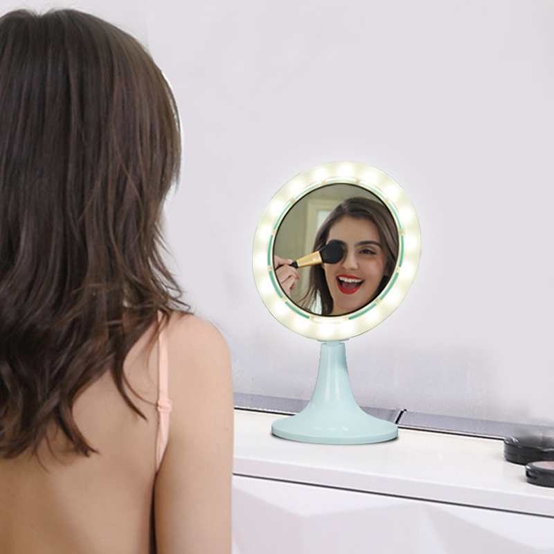 Smart Illumination Multifunction Fill Light Desktop LED Makeup Cosmetic Mirror bathroom with