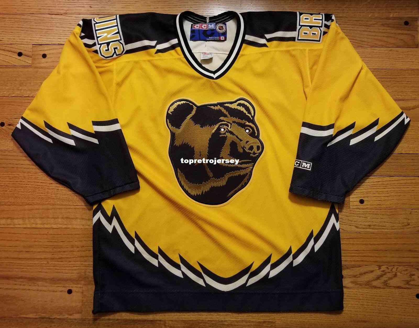 Wholesale Custom Boston Bruins Vintage CCM Cheap Hockey Third Jersey Yellow Pooh Bear Mens Retro Jerseys, Black
Wholesale Custom Boston Bruins Vintage CCM Cheap Hockey Third Jersey Yellow Pooh Bear Mens Retro Jerseys, Black