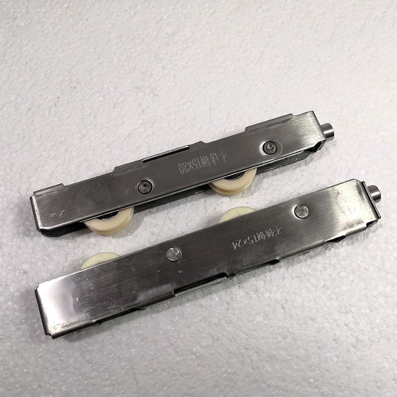 15cm Sliding Door Plastic Steel Window Pulley Aluminum Alloy Roller Muted Nylon Wheel Household Hardware Part