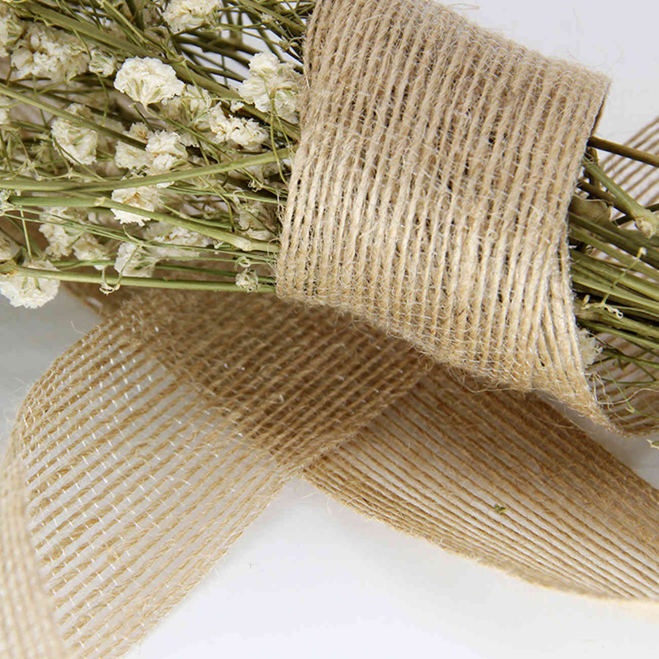 Natural jute hembly fabric ribbon wedding parties and home decor DIY craft gifts wrapped for Valentine's Day gift decorating