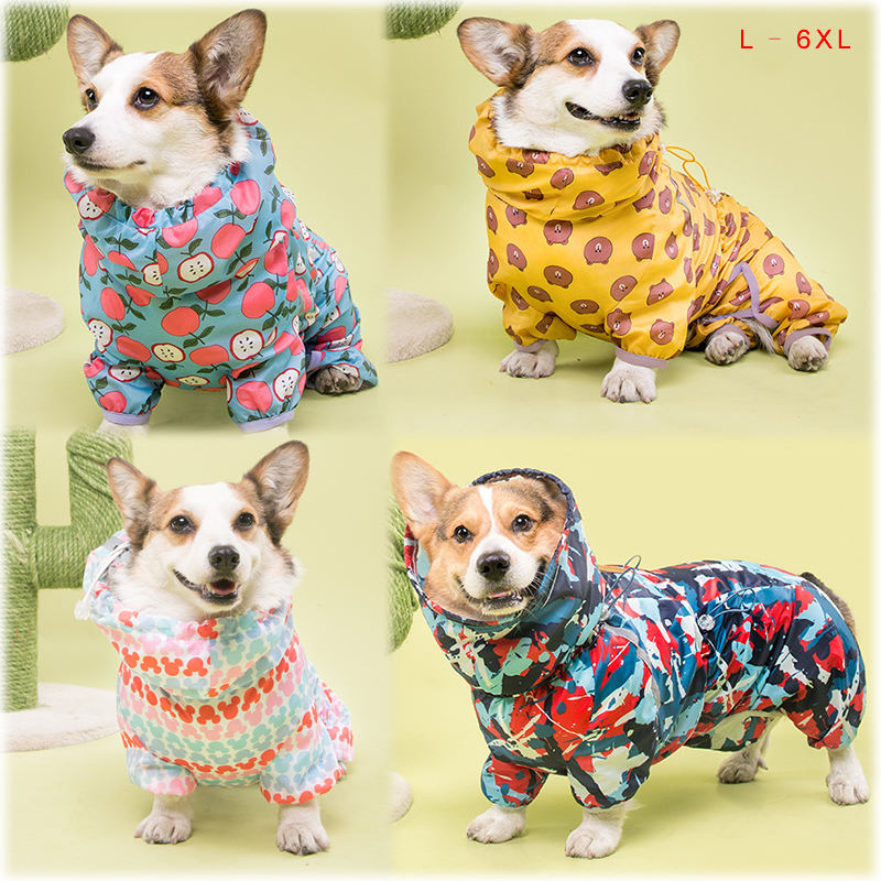 Wesh Corgi Dog Raincoat Jumpsuit Pet Cothing Waterproof Dog Cothes Goden Retriever Rain Jacket Costume Pet Outfit Rainwear
Wesh Corgi Dog Raincoat Jumpsuit Pet Cothing Waterproof Dog Cothes Goden Retriever Rain Jacket Costume Pet Outfit Rainwear