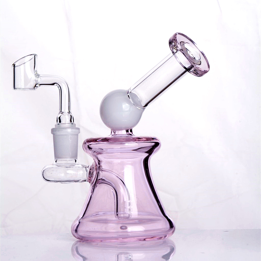 

hookah set mini glass pipe bong oil dab rigs 14mm joint banger 15cm tall