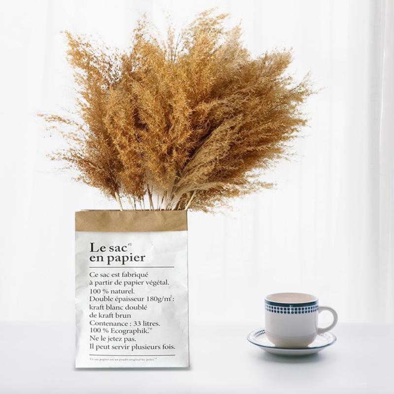 Dried Pampas Grass Decor Wedding Flower Bunch Natural Plants For Home Christmas Decorations 2021 Floral Container Decorative Flowers & Wreat