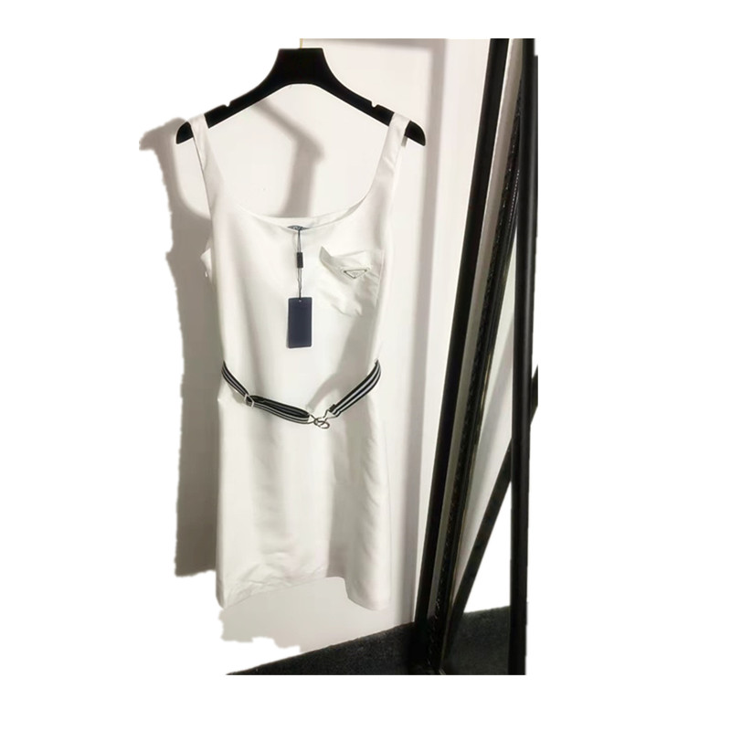 White Slip Dress gift belt