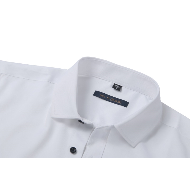 Men's Bamboo Fiber Dress Shirts Casual Slim Fit Long Sleeve Chemise Homme Formal Office Wear Elastic Social Shirts Purple 4XL 210410