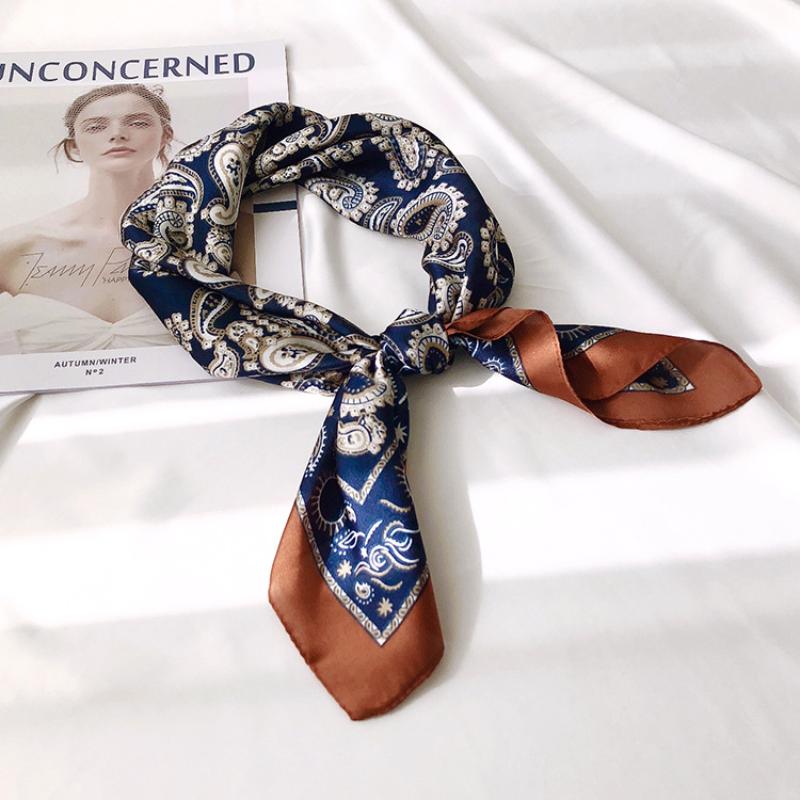 Scarves Ladies Small Square Silk Scarf Women Man Vintage Cashew Flowers Print Neck Fashion Bandana Handkerchief Designer, Blue;gray
Scarves Ladies Small Square Silk Scarf Women Man Vintage Cashew Flowers Print Neck Fashion Bandana Handkerchief Designer, Blue;gray