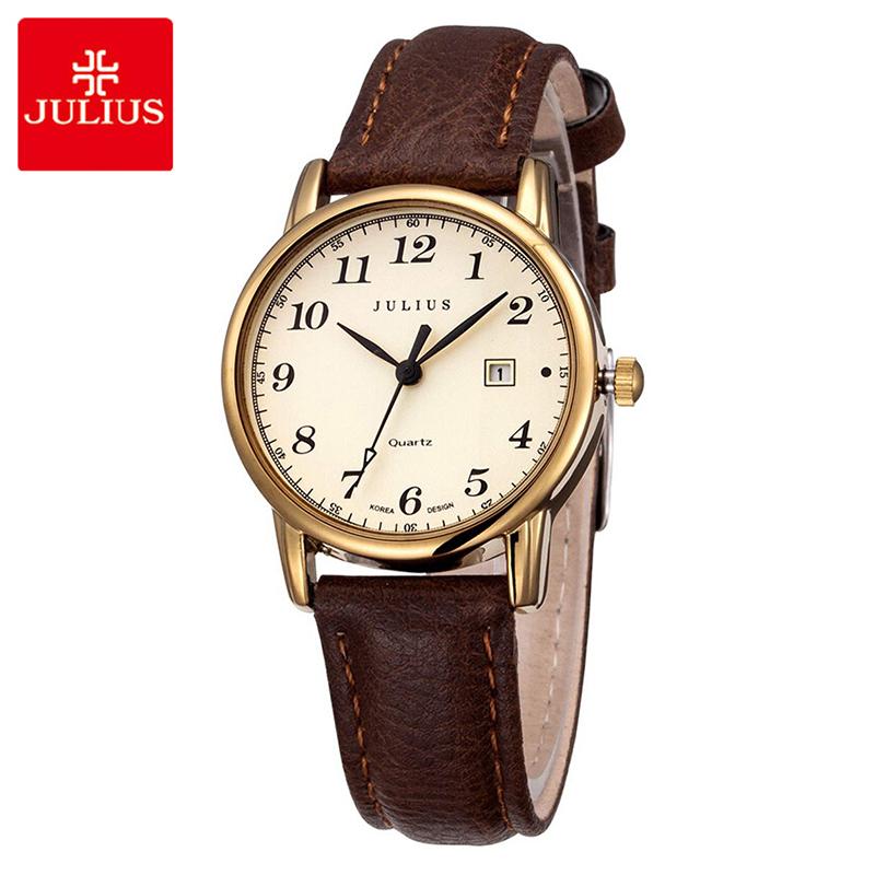 Wristwatches Julius Women Quartz Watch Casual Business Date Watches Leather Waterproof Ladies Simple Arabic Numbers Couple, Brown
Wristwatches Julius Women Quartz Watch Casual Business Date Watches Leather Waterproof Ladies Simple Arabic Numbers Couple, Brown