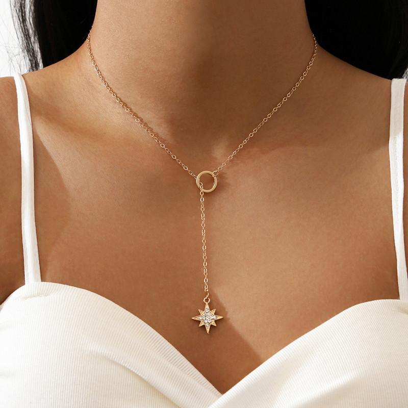 Chains Fashion Crystal Star Tassel Necklace For Women Trendy Geometric Jewelry Gifts, Silver
Chains Fashion Crystal Star Tassel Necklace For Women Trendy Geometric Jewelry Gifts, Silver