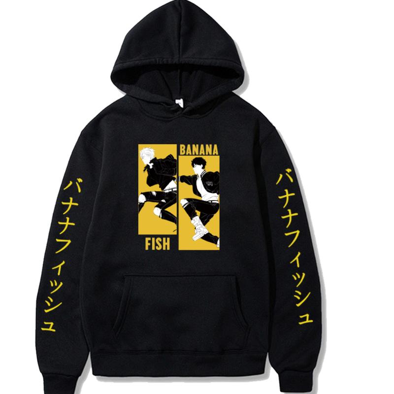 Men's Hoodies & Sweatshirts Banana Fish Anime Hoodie Casual Loose Print Streetwear Male Cloth, Black
Men's Hoodies & Sweatshirts Banana Fish Anime Hoodie Casual Loose Print Streetwear Male Cloth, Black