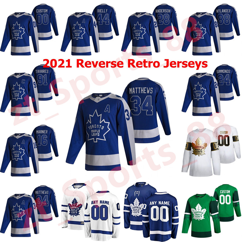 Toronto Maple Leafs 2021 Reverse Retro Hockey Jerseys Jake Muzzin Zach Hyman Tyson Barrie Jack Campbell Frederik Gauthier Custom Stitched, As shown in illustration
Toronto Maple Leafs 2021 Reverse Retro Hockey Jerseys Jake Muzzin Zach Hyman Tyson Barrie Jack Campbell Frederik Gauthier Custom Stitched, As shown in illustration
