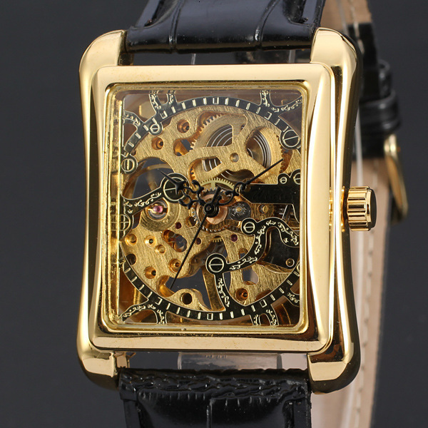 Winner Square Leisure Business Hollow Out Gear Gold Machine Three Needle Manual Mechanical Belt D139tourbillon Watch, Slivery;brown
Winner Square Leisure Business Hollow Out Gear Gold Machine Three Needle Manual Mechanical Belt D139tourbillon Watch, Slivery;brown