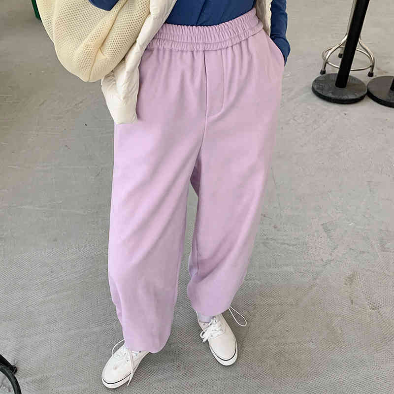 OL Elegant High Waist Solid Straight Pants Women Spring Autumn Casual Sportswear Loose Trousers Female 210421