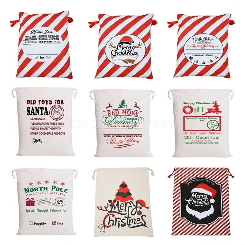 DHL/UPS 3-7 days delivery Personalized Santa Sacks Christmas Canvas Candy Gift Bags With Xmas Eve Apple Bag Festival Party Decoration For Kids Mix Styles CS10
DHL/UPS 3-7 days delivery Personalized Santa Sacks Christmas Canvas Candy Gift Bags With Xmas Eve Apple Bag Festival Party Decoration For Kids Mix Styles CS10