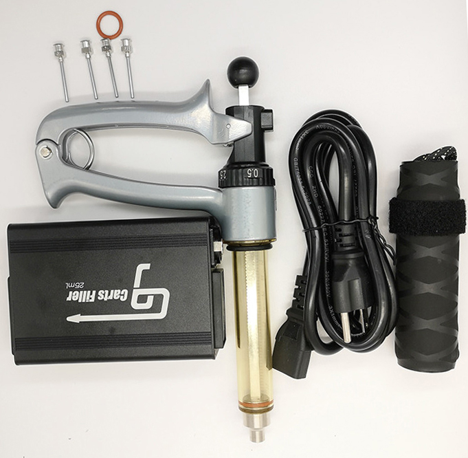 25ML Oil Filling Machines Semi Automatic Injection Gun G9 Carts Filler Machine Tools For 0.5ml 1ml Vape Pen 510 Thread Thick Oil Cartridges Syringes E Cigarettes
25ML Oil Filling Machines Semi Automatic Injection Gun G9 Carts Filler Machine Tools For 0.5ml 1ml Vape Pen 510 Thread Thick Oil Cartridges Syringes E Cigarettes