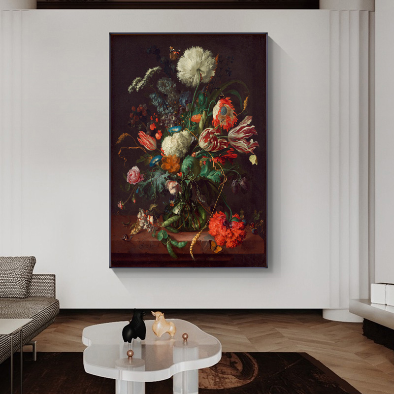 Modern Large Size Red Rose Poster Wall Art Canvas Painting Beautiful Flower Picture HD Printing For Living Room Bedroom Decor