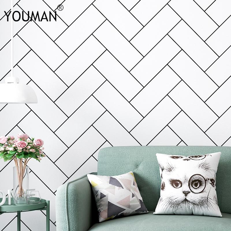 Wallpapers 3D Decoration Mural Nordic Black White Brick Wall Papers Home Decor Geometric Wallpaper For Living Room Bedroom Walls, 3274
Wallpapers 3D Decoration Mural Nordic Black White Brick Wall Papers Home Decor Geometric Wallpaper For Living Room Bedroom Walls, 3274