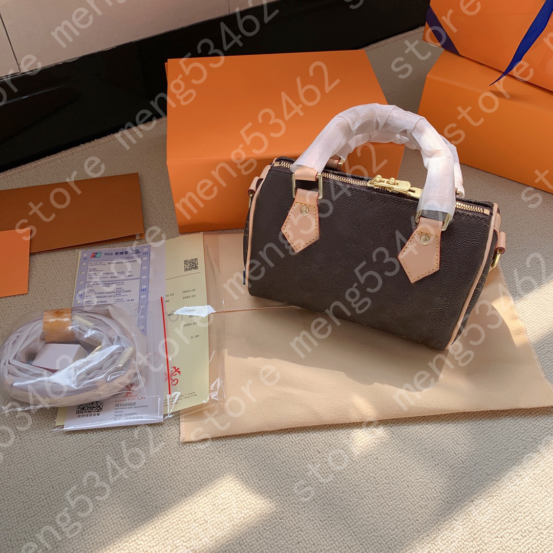 Vintage Speedy Nano totes lady handbags Leather shoulder Crossbody Bags Luxurys Designers Purses wallet women fashion Shopping Messenger Bag Handbag
Vintage Speedy Nano totes lady handbags Leather shoulder Crossbody Bags Luxurys Designers Purses wallet women fashion Shopping Messenger Bag Handbag