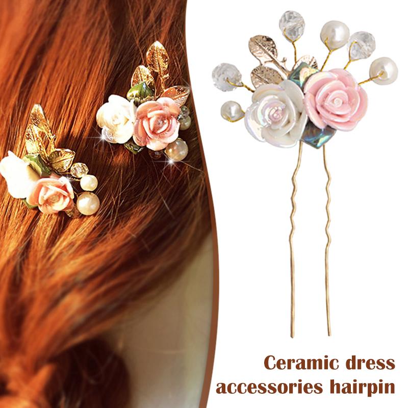 Hair Clips & Barrettes Children's Dress Accessories Bride Wedding Ceramic Flower Pink Hairpin Gift For Girls ENDQ, Golden;silver
Hair Clips & Barrettes Children's Dress Accessories Bride Wedding Ceramic Flower Pink Hairpin Gift For Girls ENDQ, Golden;silver