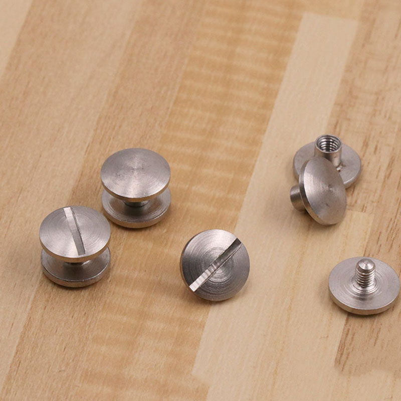 arc style 10 pieces stainless steel Chicago screw nail wallet bag belt Rivet diy handmade leather garment hardware part fastener