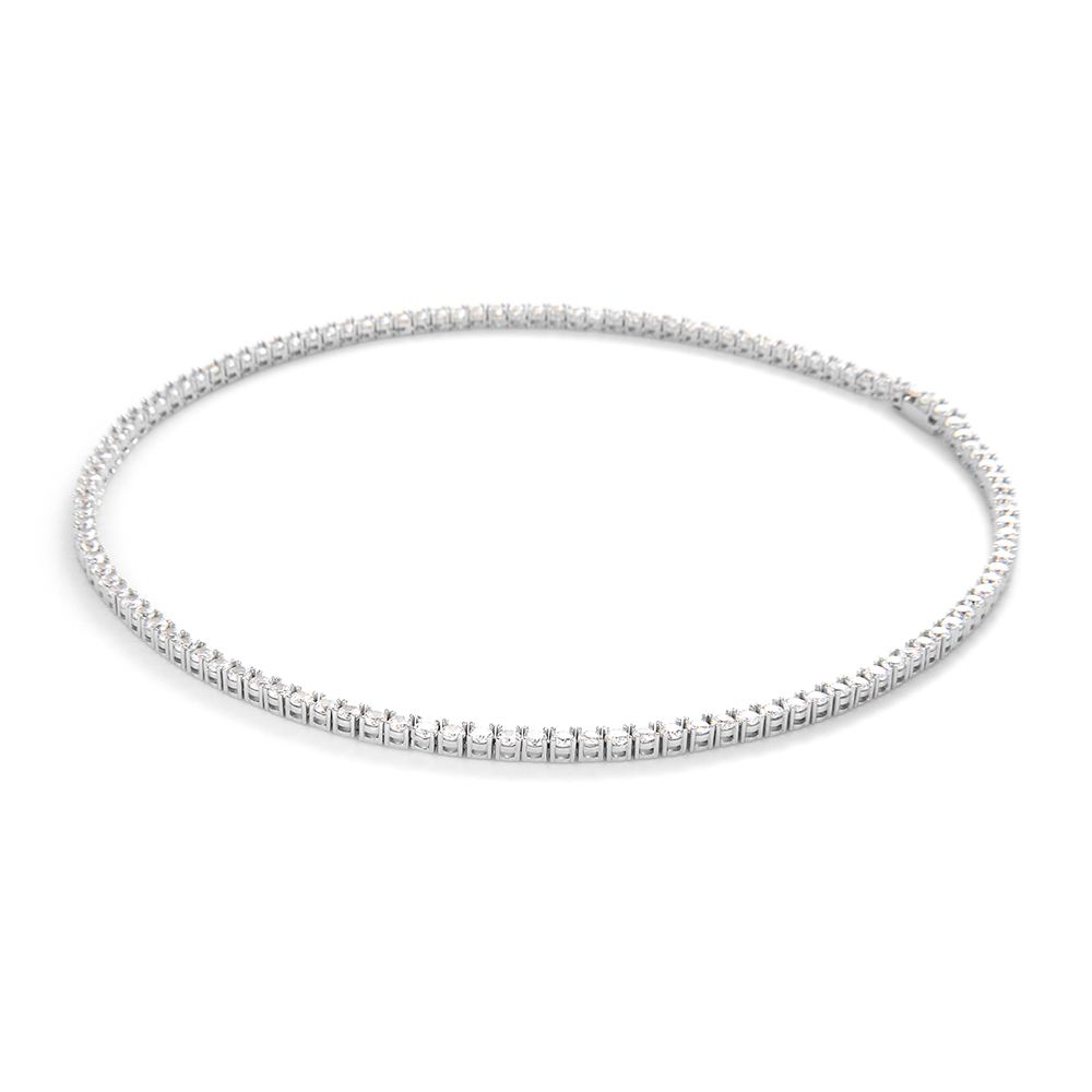 16/17 Inch 100% Real 925 Sterling Silver Pave 2mm Sparkly Zircon Tennis Chain Necklace Hip Hop Rock Fine Jewelry Chokers
16/17 Inch 100% Real 925 Sterling Silver Pave 2mm Sparkly Zircon Tennis Chain Necklace Hip Hop Rock Fine Jewelry Chokers