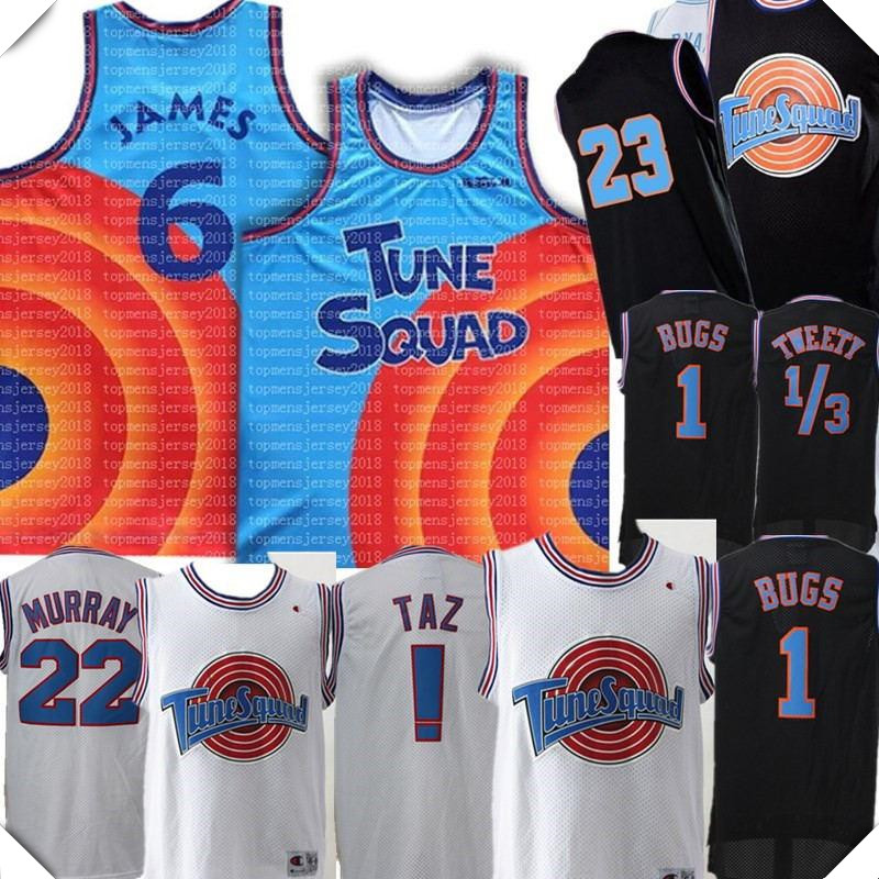 Movie Space Jam Jersey Tune Squad 6 James 1 Bugs ! Taz LeBron 10 23 Lola 2 D.DUCK 22 Bill Murray 1/3 Tweety Jerseys High quality, Men
Movie Space Jam Jersey Tune Squad 6 James 1 Bugs ! Taz LeBron 10 23 Lola 2 D.DUCK 22 Bill Murray 1/3 Tweety Jerseys High quality, Men
