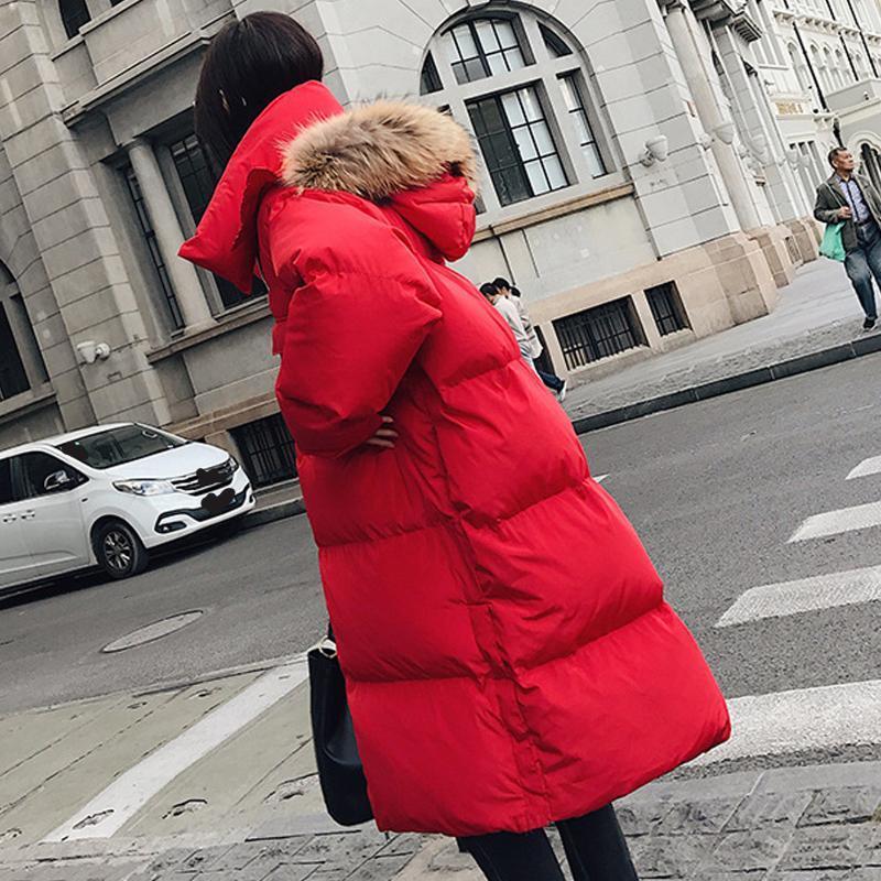 Attached Faux Fur Collar Cotton-Padded Long Parkas Coat Outwear Warm Puffer Chaqueta Winter Women Windbreaker Loose Thick, Black
Attached Faux Fur Collar Cotton-Padded Long Parkas Coat Outwear Warm Puffer Chaqueta Winter Women Windbreaker Loose Thick, Black