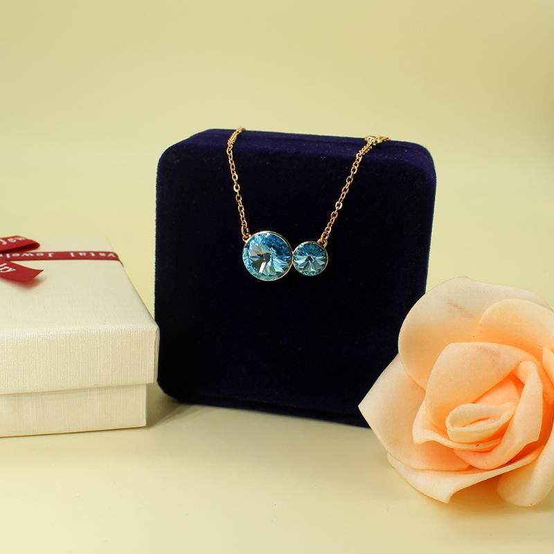 Pendant Necklaces Creative Beauty Gourd Shaped Round Blue Crystal Zircon Necklace For Women Fashion Birthday Christmas Party Jewelry Gift, Silver
Pendant Necklaces Creative Beauty Gourd Shaped Round Blue Crystal Zircon Necklace For Women Fashion Birthday Christmas Party Jewelry Gift, Silver