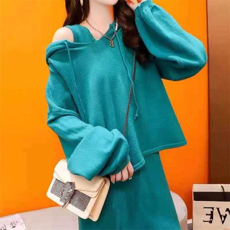 Women's Two Piece Pants Early Autumn Anti-Aging Sweater Suit 2021 Western Style Online Influencer Fashion Knitted Dress Two-Piece Set Sweet, Gray
Women's Two Piece Pants Early Autumn Anti-Aging Sweater Suit 2021 Western Style Online Influencer Fashion Knitted Dress Two-Piece Set Sweet, Gray