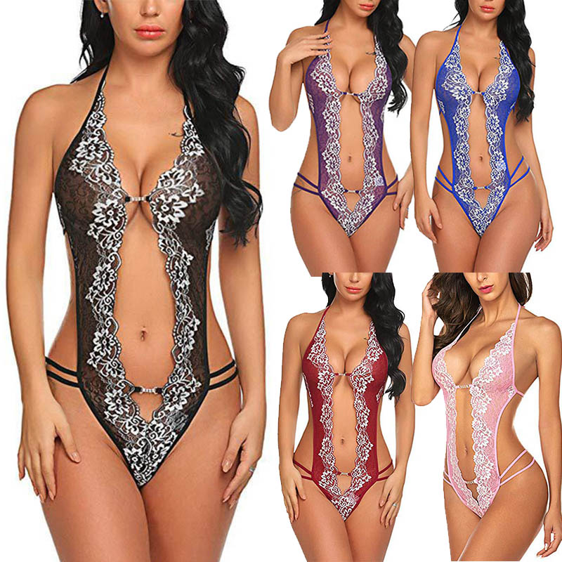 Women Sexy Lingerie Lace Sleepwear Nightwear Ladies See Through Pajamas Three Point Type Underwear Female Backless Bodysuit 050814, Black;white
Women Sexy Lingerie Lace Sleepwear Nightwear Ladies See Through Pajamas Three Point Type Underwear Female Backless Bodysuit 050814, Black;white