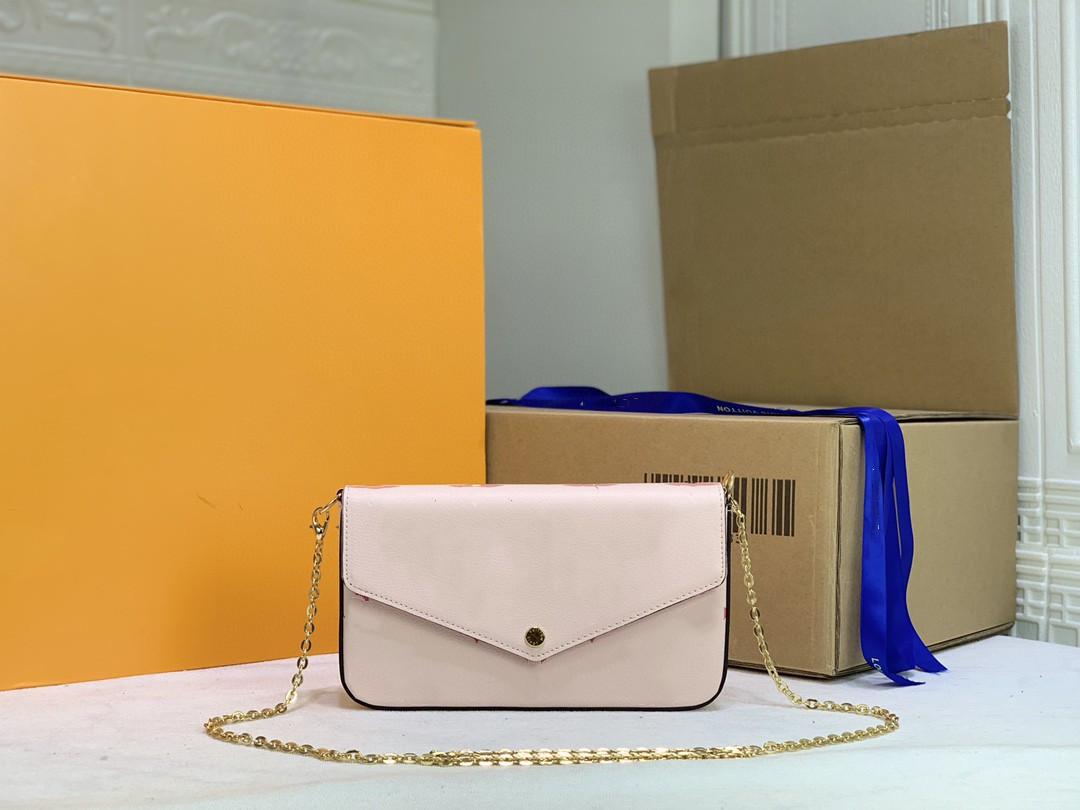 2021 Fashion Women's Shoulder Bag Messenger Pink Beige Print Card Small Gift High Quality Leather PVC Detachable Wallet Available Varie
2021 Fashion Women's Shoulder Bag Messenger Pink Beige Print Card Small Gift High Quality Leather PVC Detachable Wallet Available Varie