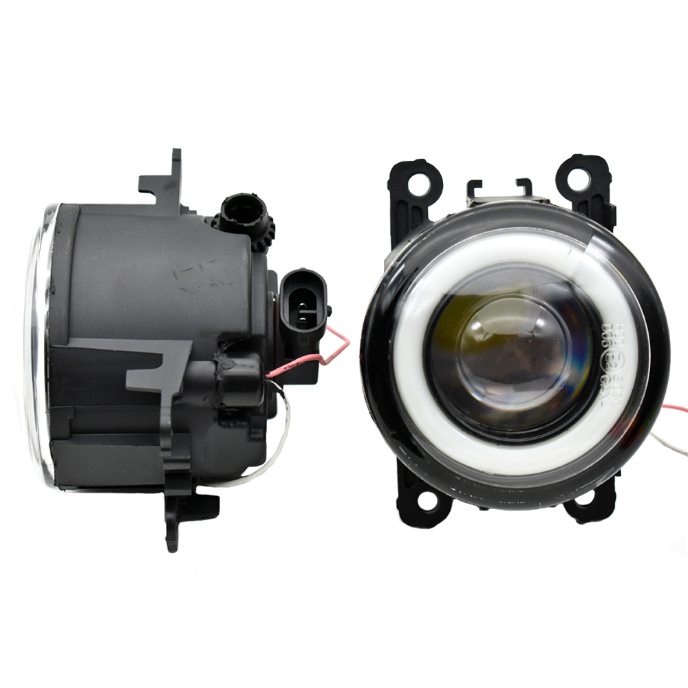 fog light with for Subaru Forester 2013-2018 2 pcs Front Bumper Lamp Styling Angel Eye LED Lens 12v H11