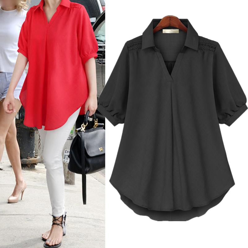 Women's Blouses & Shirts 2021 Blouse Women Summer Casual Solid Color Shirt Korean Loose OL Style Workwear Plus Size -4xl, Blue
Women's Blouses & Shirts 2021 Blouse Women Summer Casual Solid Color Shirt Korean Loose OL Style Workwear Plus Size -4xl, Blue