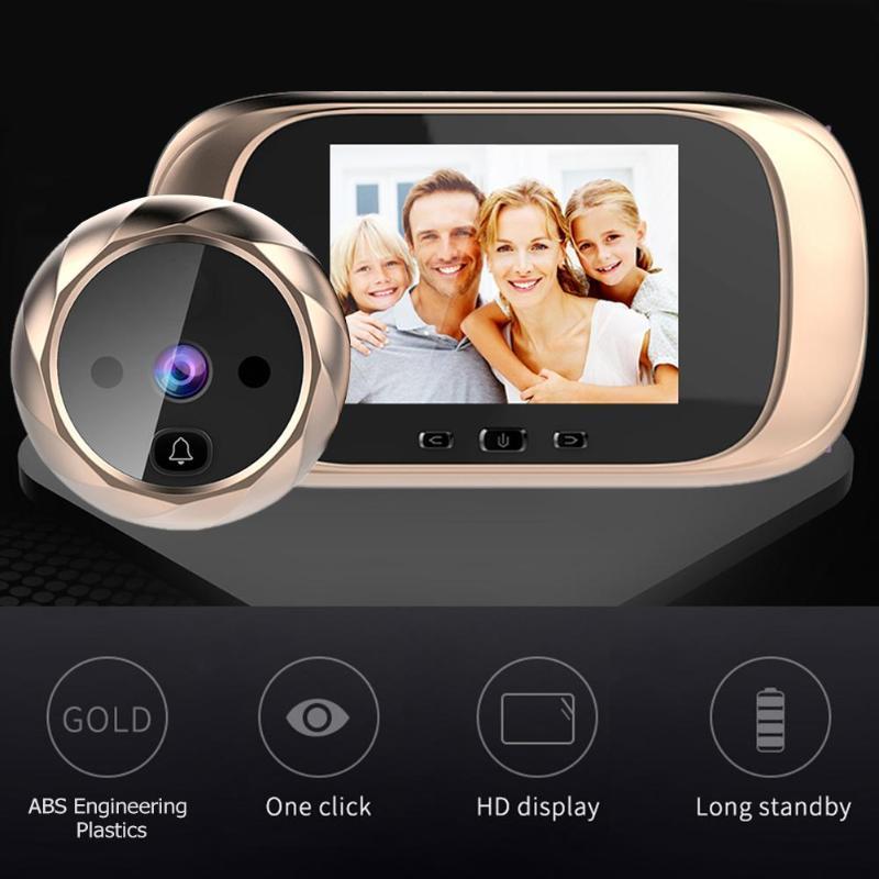 2.8 Inch TFT LCD Screen Digital Doorbell 0.3MP IR Night Vision Electronic Door Peephole Camera Viewer Bell Smart Home Doorbells
2.8 Inch TFT LCD Screen Digital Doorbell 0.3MP IR Night Vision Electronic Door Peephole Camera Viewer Bell Smart Home Doorbells