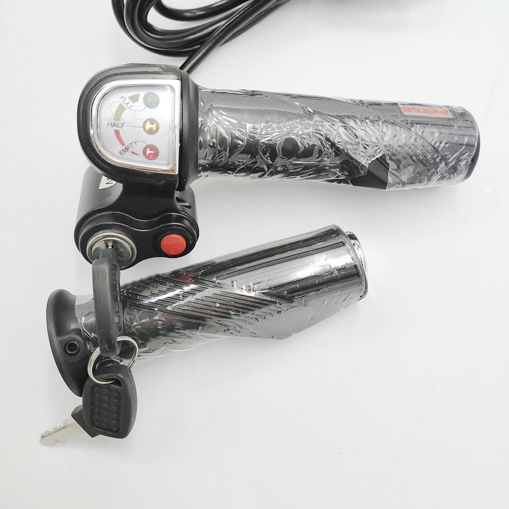 24v36v48v Gas Handle Twist Throttle With Battery Level Indicator&Lock Or Key& Switch Parts For Electric Scooter Motorcyle Ebike
24v36v48v Gas Handle Twist Throttle With Battery Level Indicator&Lock Or Key& Switch Parts For Electric Scooter Motorcyle Ebike