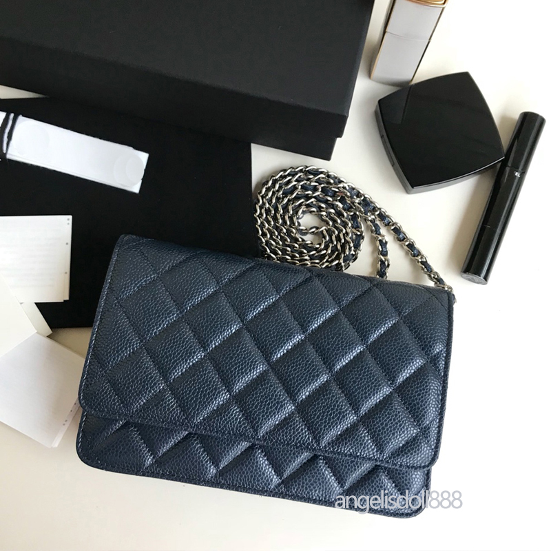 Womans woc wallet on chain quilted flap bag with SN box real leather card holder coin purses shoulder crossbody clutch fashion bags
Womans woc wallet on chain quilted flap bag with SN box real leather card holder coin purses shoulder crossbody clutch fashion bags