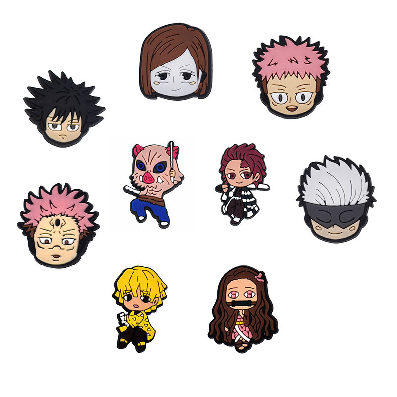 Anime Croc Charms for Shoe Accessories Decorations Clog Bracelets Soft Rubber Charm Buttons Wholesale Gifts, White;pink
Anime Croc Charms for Shoe Accessories Decorations Clog Bracelets Soft Rubber Charm Buttons Wholesale Gifts, White;pink
