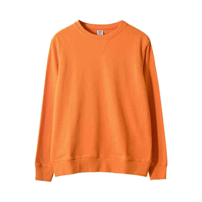 Autumn Long Sleeve Women Hoodies Pure Color Casual Tops Couple's O-Neck Cotton Hoodies Women Sweatshirt 211108