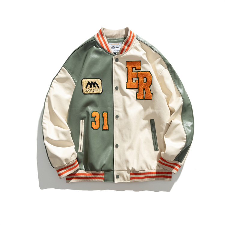 Men'sjackets Men's Outerwear Japanese tide brand flight jacket spring and autumn loose handsome baseball uniform couple models all, Black;brown
Men'sjackets Men's Outerwear Japanese tide brand flight jacket spring and autumn loose handsome baseball uniform couple models all, Black;brown