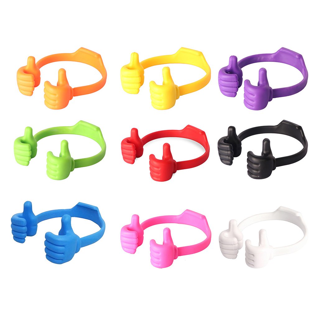 Universal Thumb OK Bracket MobilePhone Stand Desktop Mount Plastic Phone Holder Portable For CellPhone Tablet PC 8 Color