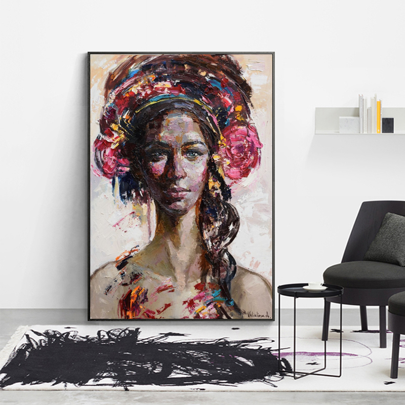 African Queen Black Woman Posters And Prints Modern Canvas Art Wall Painting For Living Room Home Decoration Unframed