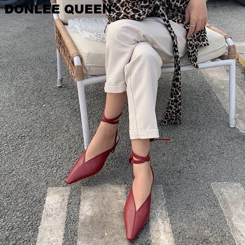 Sandals Fashion Brand Mules Spring Low Heel Pointed Toe Shoes Women Ankle Strap Sandal Can Removable Slip On Slides, Black
Sandals Fashion Brand Mules Spring Low Heel Pointed Toe Shoes Women Ankle Strap Sandal Can Removable Slip On Slides, Black