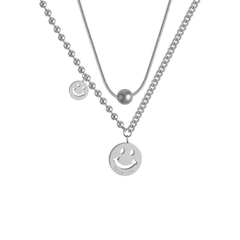 Chains Face Necklaces Woman Layered Bead Jewelry Women Necklace Chain Round Lovers Silver Color Vintage European Stainless Naszyjnik
Chains Face Necklaces Woman Layered Bead Jewelry Women Necklace Chain Round Lovers Silver Color Vintage European Stainless Naszyjnik