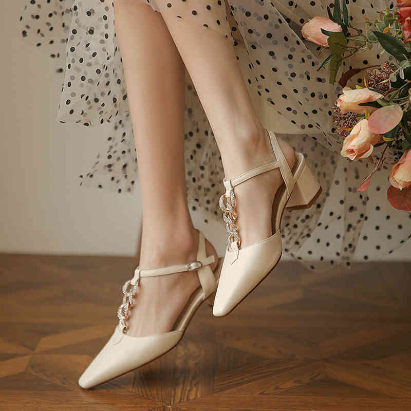 sandals genuine leather design sense women's sandals in high heels summer pointed to white crystal shoes 20tf, Black
sandals genuine leather design sense women's sandals in high heels summer pointed to white crystal shoes 20tf, Black